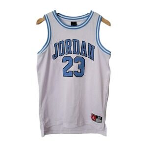 Throwback North Carolina #23 Air Jordan Basketball Jersey Youth Size XL